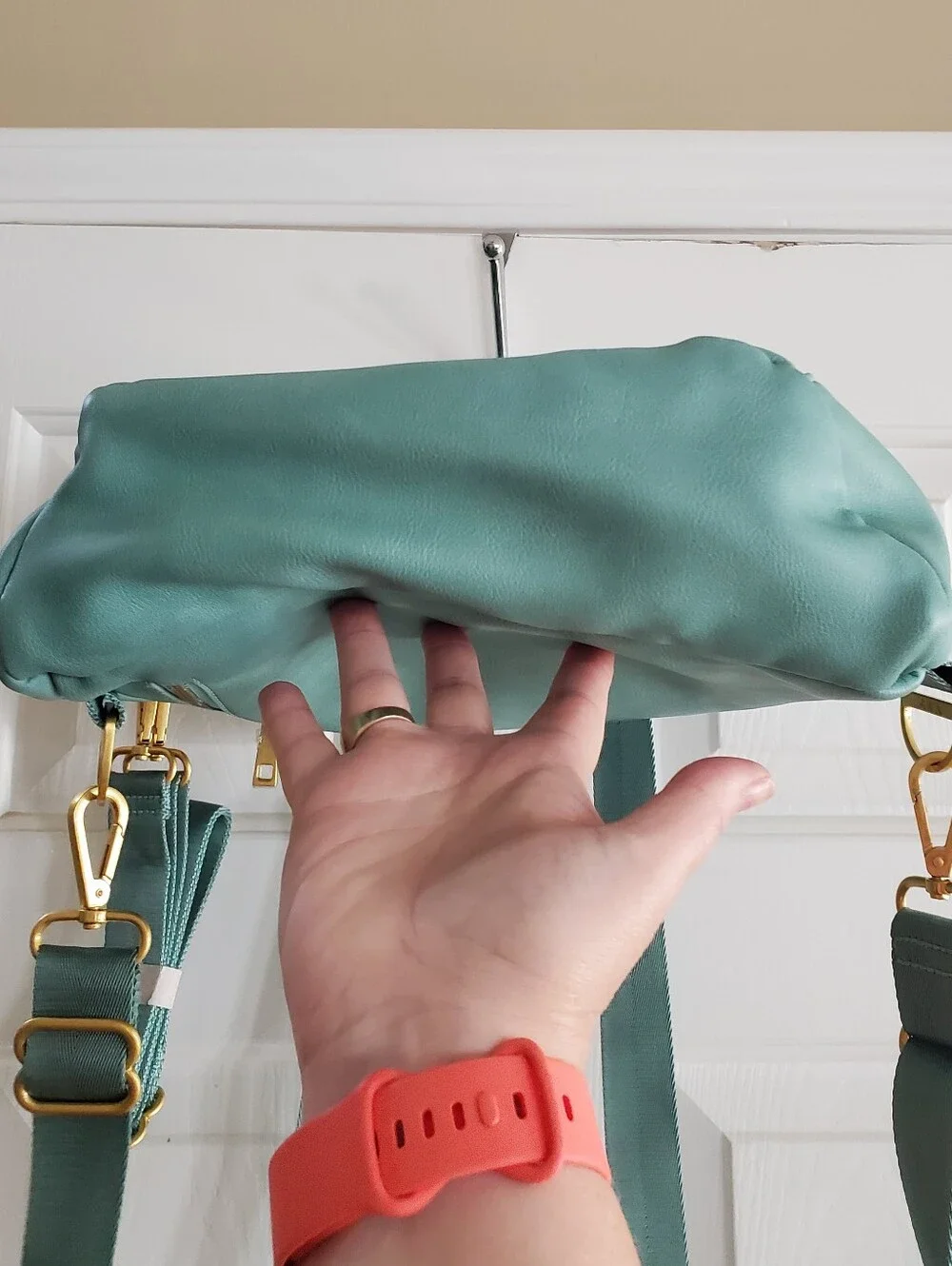 Fawn Design The Mini Backpack In Turquoise Blue  Vegan Leather